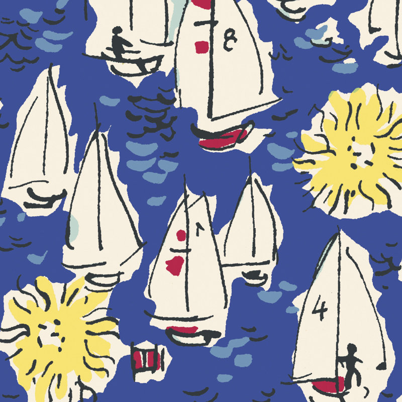 Wallpaper Roll, Deep Blue