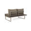 Fauteuil à gauche, couleur kaki. Siège de chaise en aluminium. 27,07 hauteur, 42,52 lb