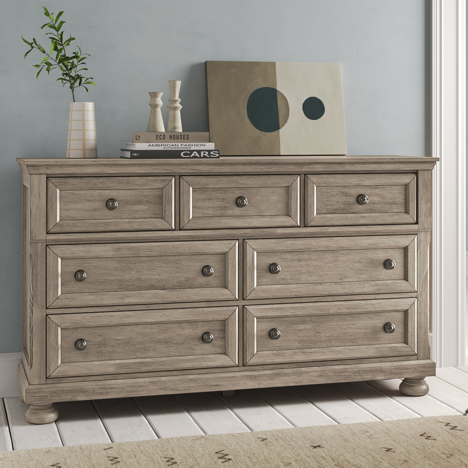 Laurel Foundry Modern Farmhouse Kaler 7 Drawer Dresser & Reviews | Wayfair