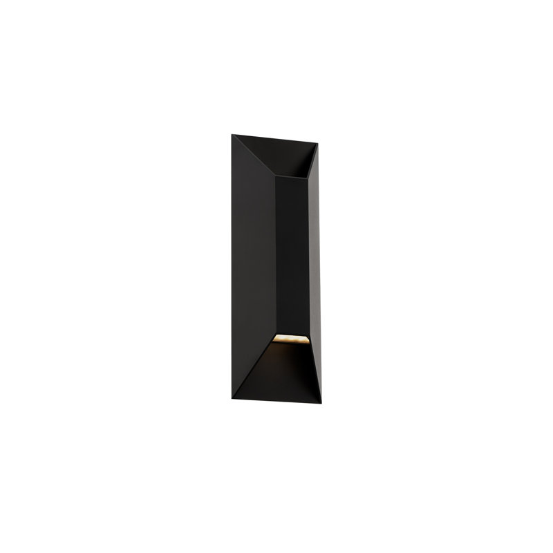 Maglev LED Flush Mounted Sconce, Matte Black, 3500K, 16" H x 5.5" W x 3.625" D