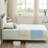 Twin Velvet Bed Frame with Bookcase Headboard, Heavy Duty Steel Support, Kids Upholstered Bed-1214318548-1214318551