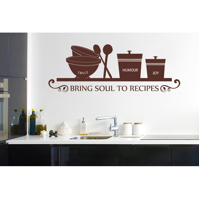 Food & Beverage Wall Decal, Medium, Brown