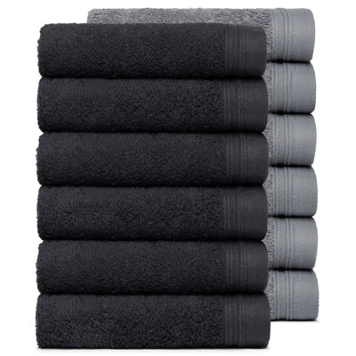 Graciela 12 Piece 100% Cotton Washcloth Set