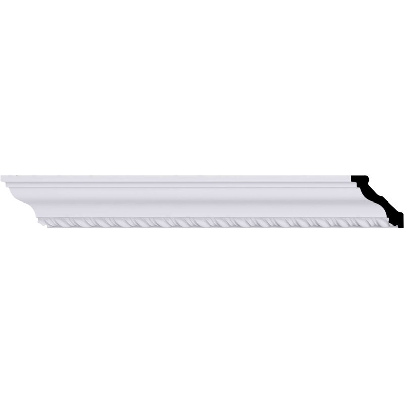 2"H x 2"P x 2 3/4"F x 94 1/2"L Valeriano Crown Moulding