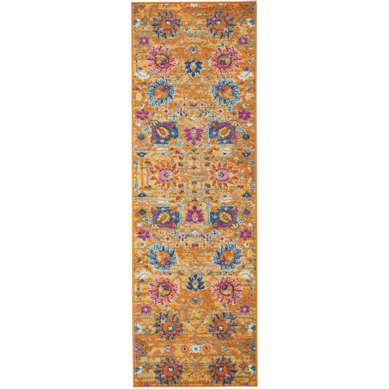 Floral Indoor Rug, Runner 1'10" x 6'