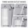 8 Inch Extra Large Rainfall Shower Head Swivel Extension Arm With Handheld Spray