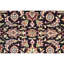 Tapis floral jaune / noir / blanc en laine noué à la main Floral-66825596