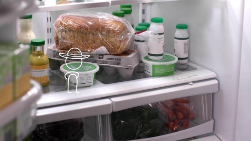 YouCopia® RollDown™ Refrigerator Egg Dispenser, Space-Saving Egg Storage