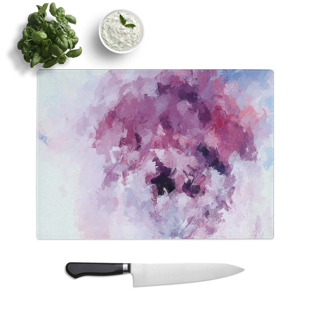 Glass Floral Dreams in Abstract Chopping Board