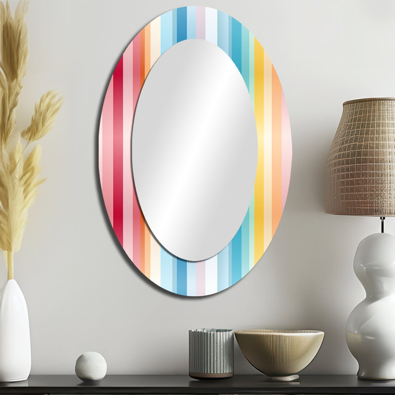 Motif rayé arc-en-ciel arc-en-ciel multicolore, H 36 po x l 24 po
