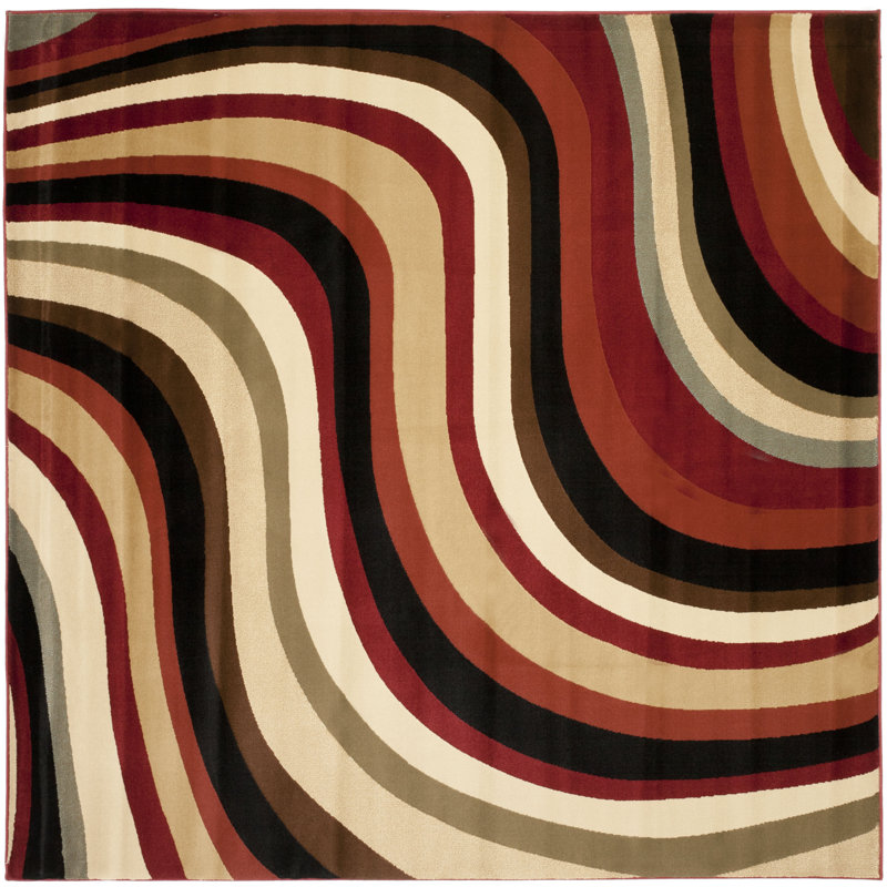 Charis Performance Abstract Rug, Square 5'3"