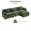 Canapé modulaire en forme de L avec repose-pieds Vero-132901943