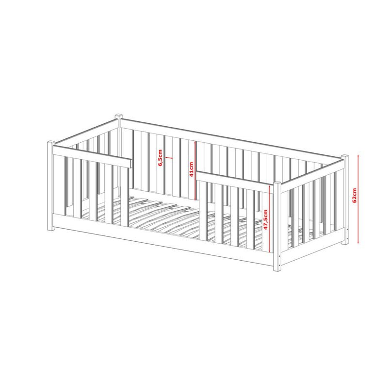 Bharath Single (3') Solid Wood Bed Frame