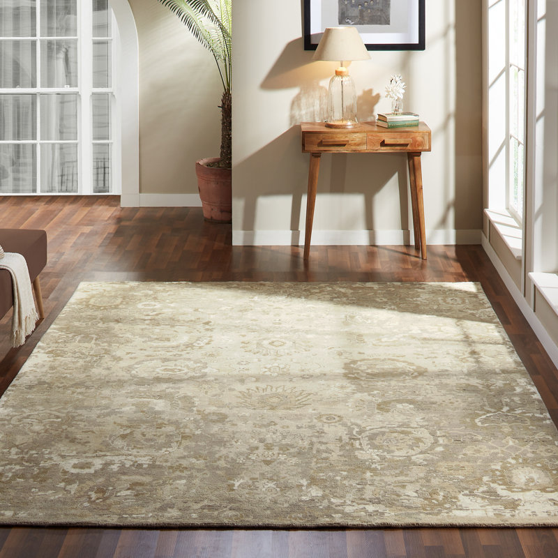Stilson Hand Knotted Wool Indoor Rug, Rectangle 9' x 12'