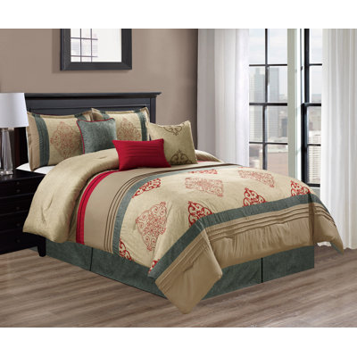 Amelia Modern & Contemporary Damask Comforter