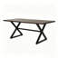 Ensemble repas d'extérieur 7 pièces en aluminium et corde tissée, gris + noir + brun-131147215