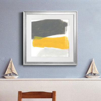 Tilt II - Tableau encadré sous verre acrylique, grand format, idéal pour le salon