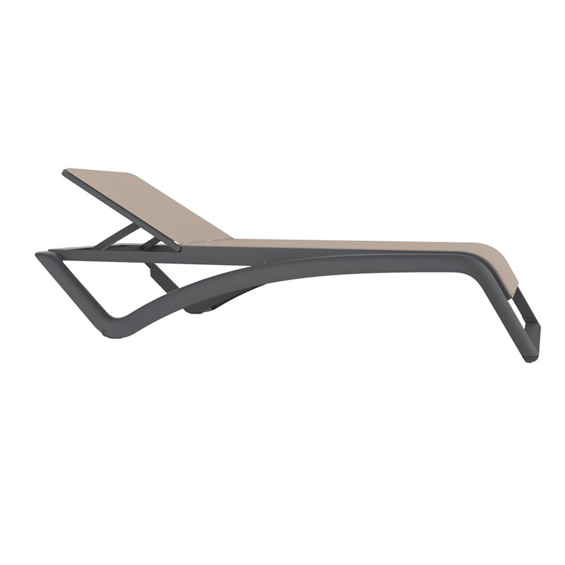 Bain de soleil Sky Club, Beige, Gris foncé