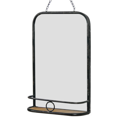 Eruh Flat Mirror with Shelves