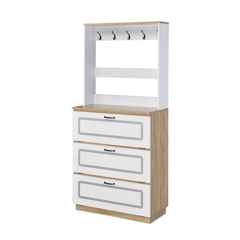 Armoire à chaussures polyvalente avec plusieurs options de rangement pour une organisation soignée