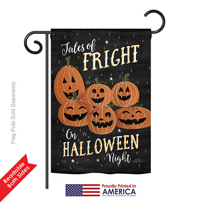 Drapeau de jardin Harutiun Fright on Halloween Night
