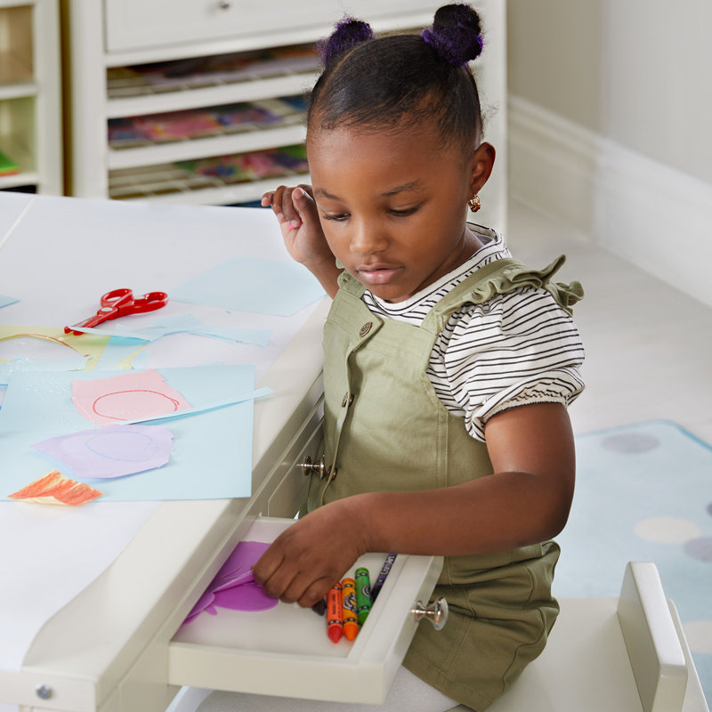 Table pour enfants Martha Stewart Crafting, Blanc