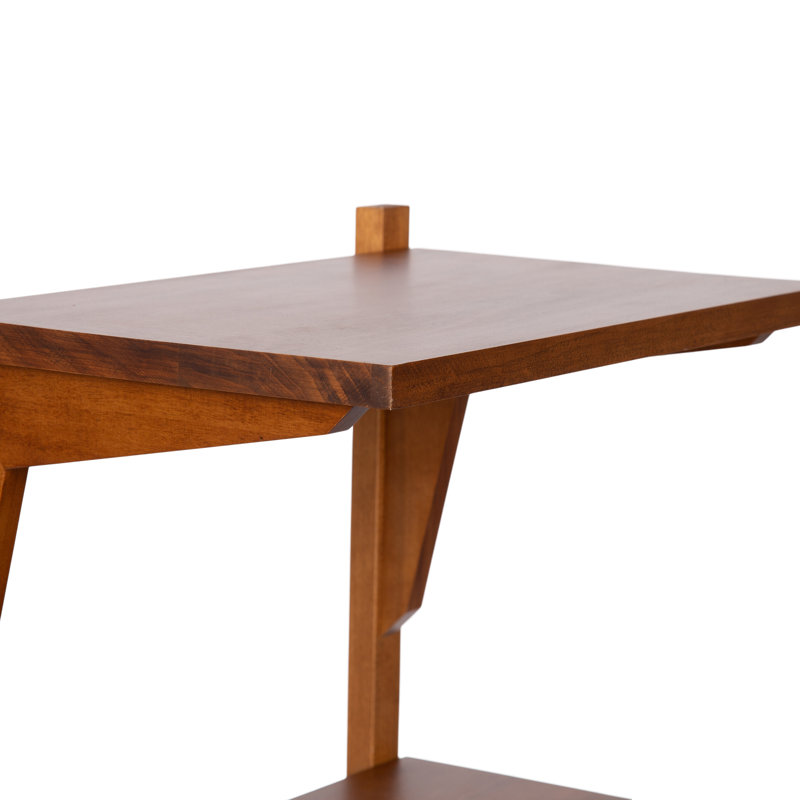 Table d'appoint flottante Meridien, Bois brun