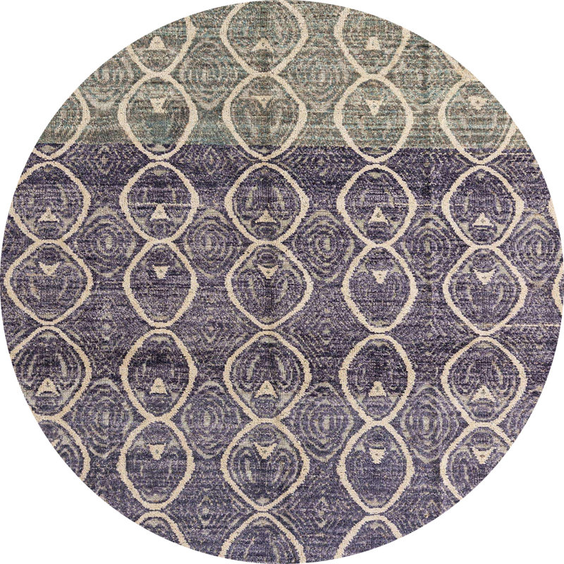 Tapis abstrait moderne 4762, Rond 8 pi