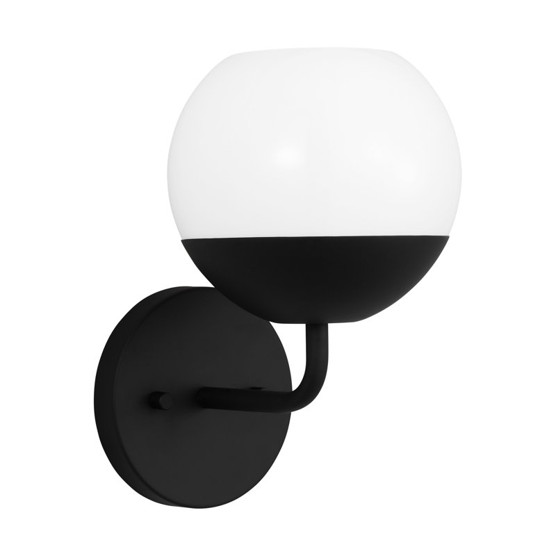 Alvin 1 - Light Armed Sconce, Midnight Black