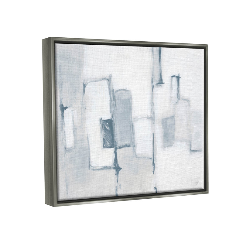 Art contemporain, estampe numérique par Lanie Loreth, Cadre flottant gris lustré, H 17 po x l 21 po x P 1,7 po