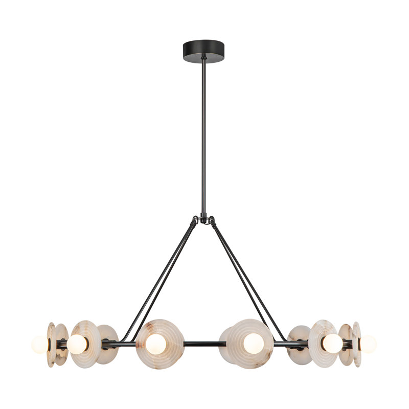 Dahlia 12 - Light LED Chandelier, Urban Bronze