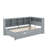 Twin Size Daybed With Trundle, Shelf And USB-1552228456