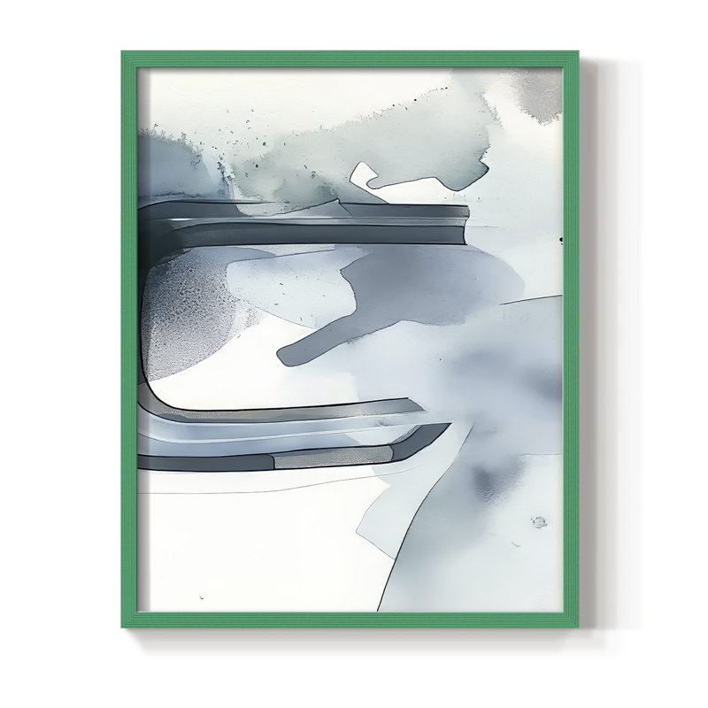 "ABSTRACT Series DCCXII" par J Paul, H 11 po x l 9 po, Vert