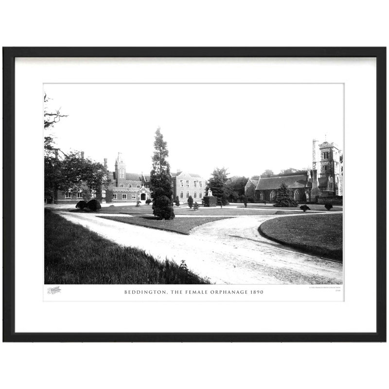 Beddington, The Female Orphanage 1890 by Francis Frith - Single Picture Frame Print, 40cm H x 50cm W x 2.3cm D