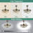 42" Modern Retractable Ceiling Fan With Dimmable LED Light, DIY Shape 6 Speeds Chandelier Ceiling Fan With Remote Control For Bedroom-1778669548