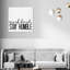 Stay Humble, Humble Hard Work Modern Black - Art textuel sur toile-71089733-71089742