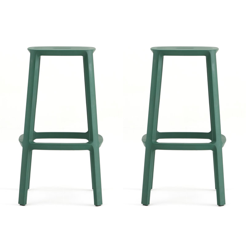 Cadrea Bar & Counter Stool, Dark Green, Counter Stool (25.50" Seat Height)