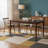 Bryson Walnut Finish Leg Dining Table