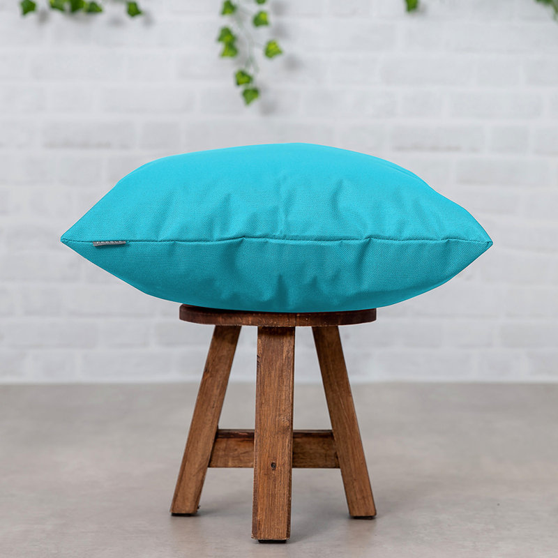 icon Indoor-Outdoor Cushions, Aqua Blue