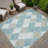 Machine Washable Indoor/Outdoor Chantille ACN2818 Diamonds Rug-77429837-77429827
