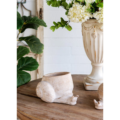 Modern Planter, Decorative Snail Planter