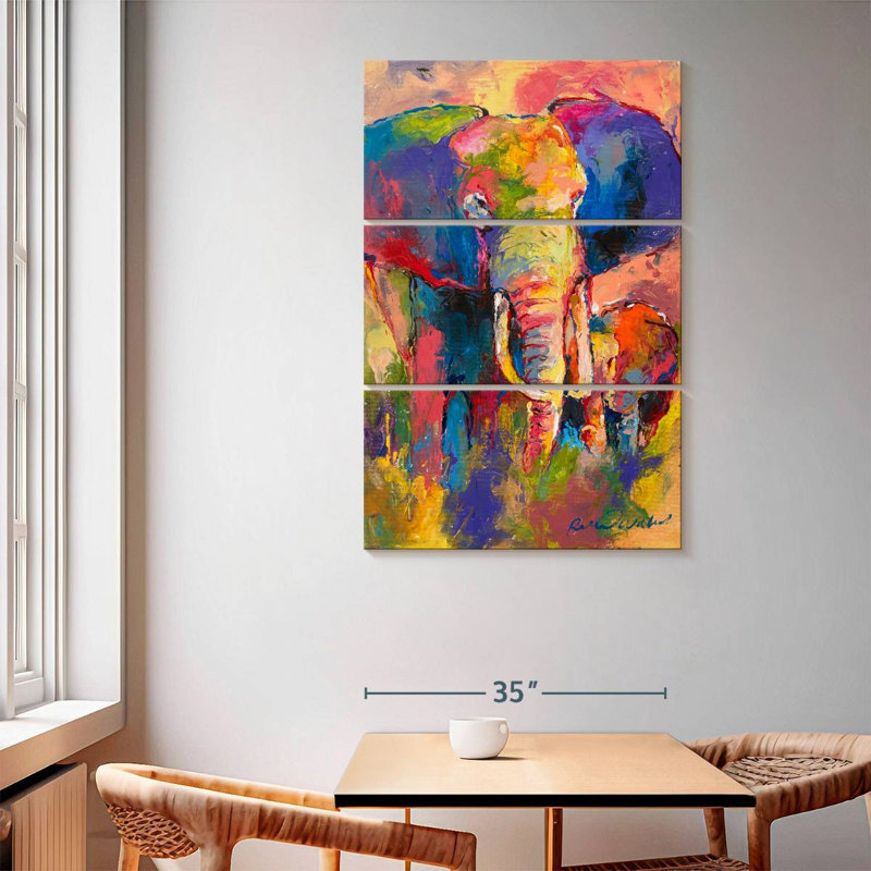 Brampt Elephant I, 65" H x 42" W