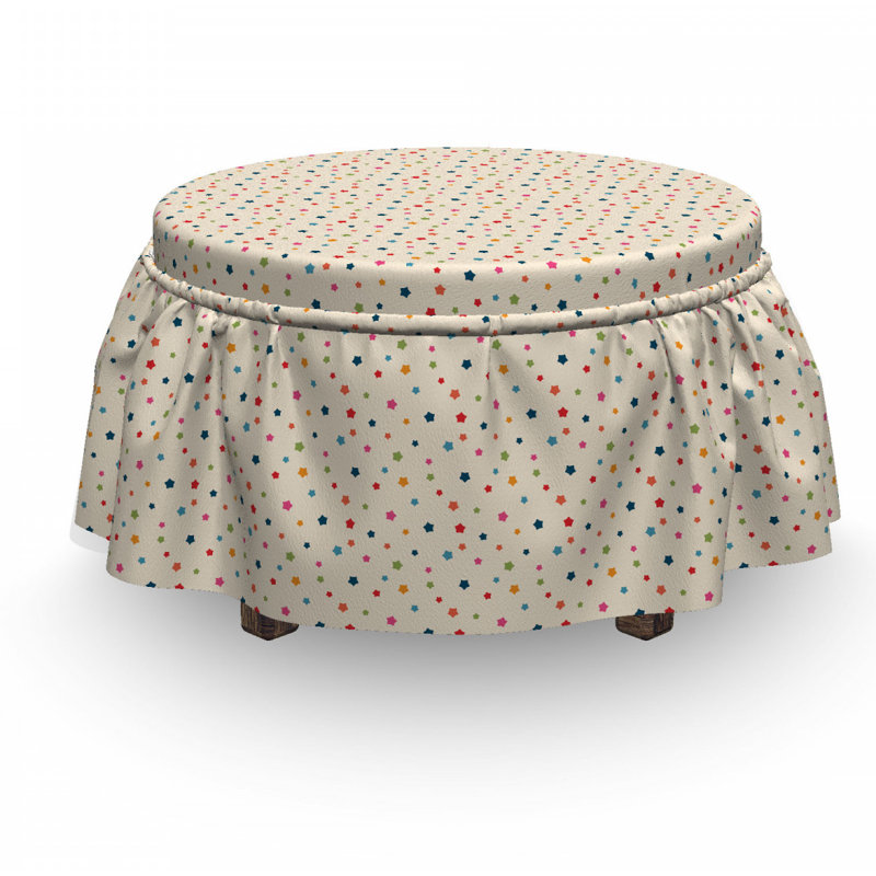 Housse pour repose-pieds à coussins carrés, Motif 3