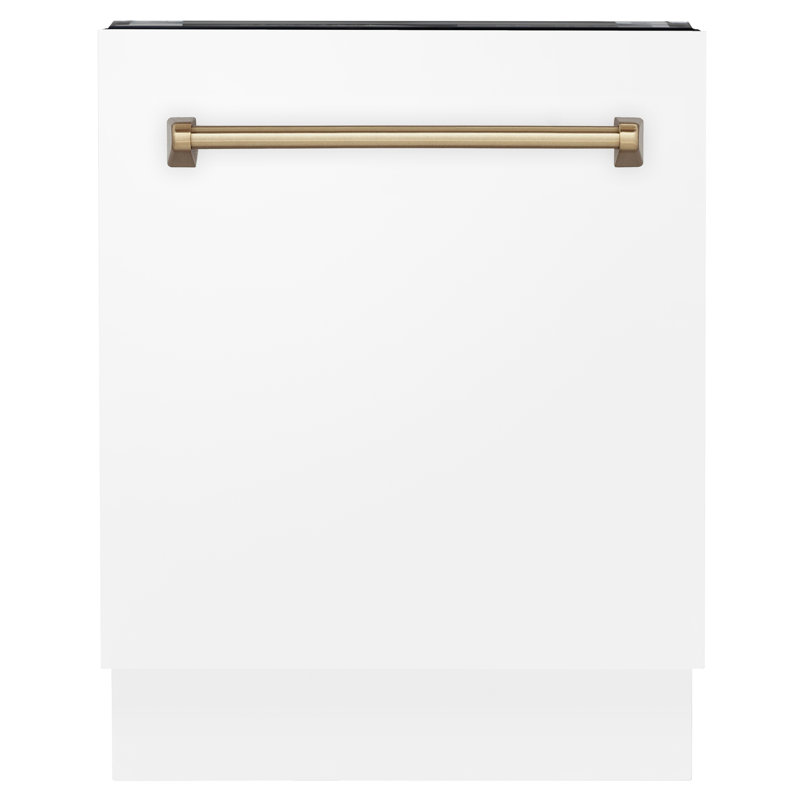 Zline Autograph Edition 24" 51 dBA Built-In Button Control Dishwasher, Bronze