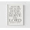 We Will Serve The Lord, Framed Joshua Poster Print, Extra Large Bible Joshua 24:15 Print, Biblical House Decor, Minimalist God Art