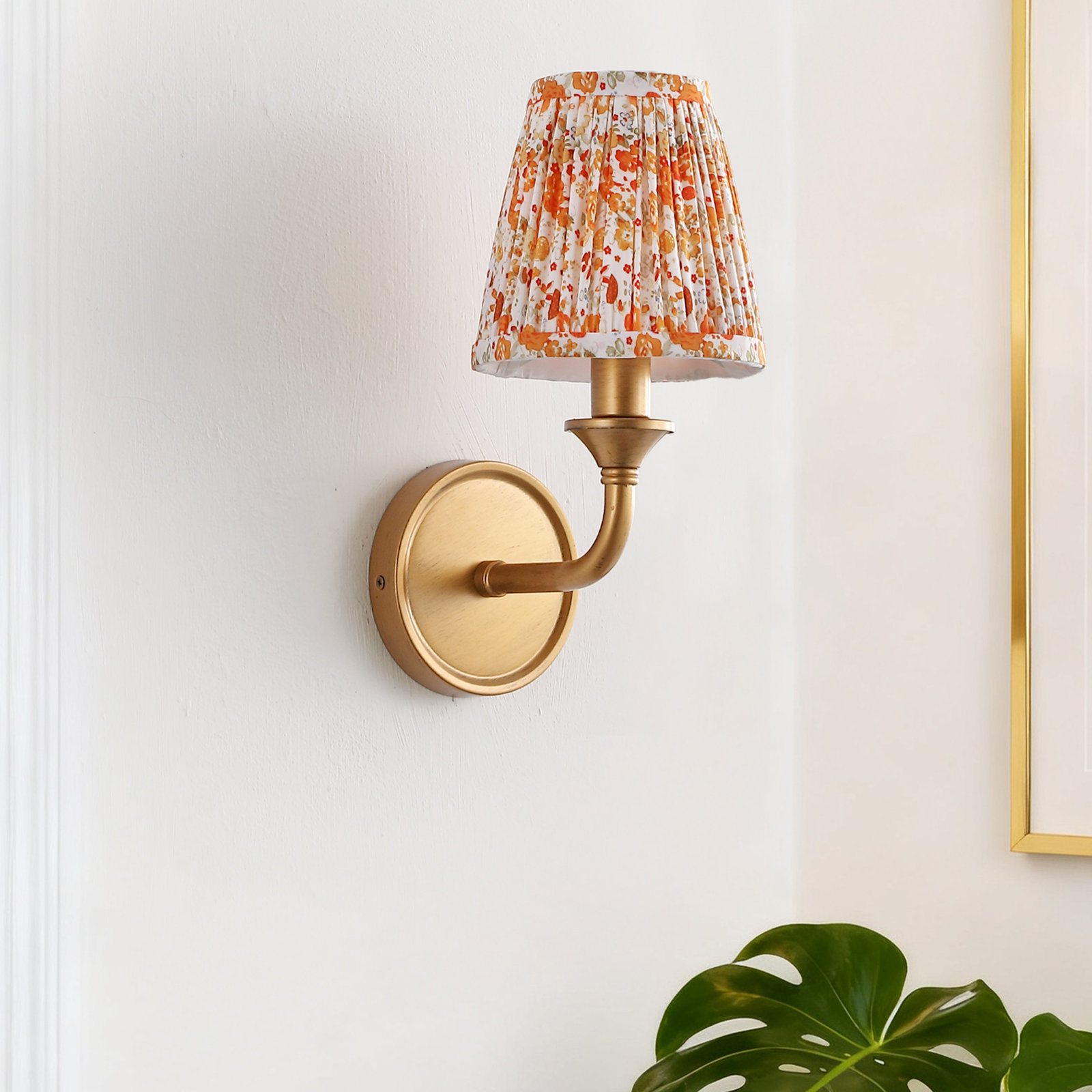 Maicie 8" Wall Sconce Set of 2, Orange