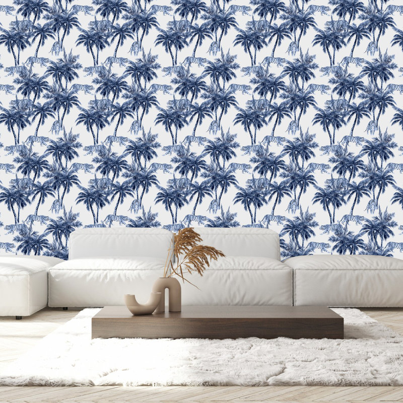 Beecham Pre-Pasted Floral Wallpaper Roll