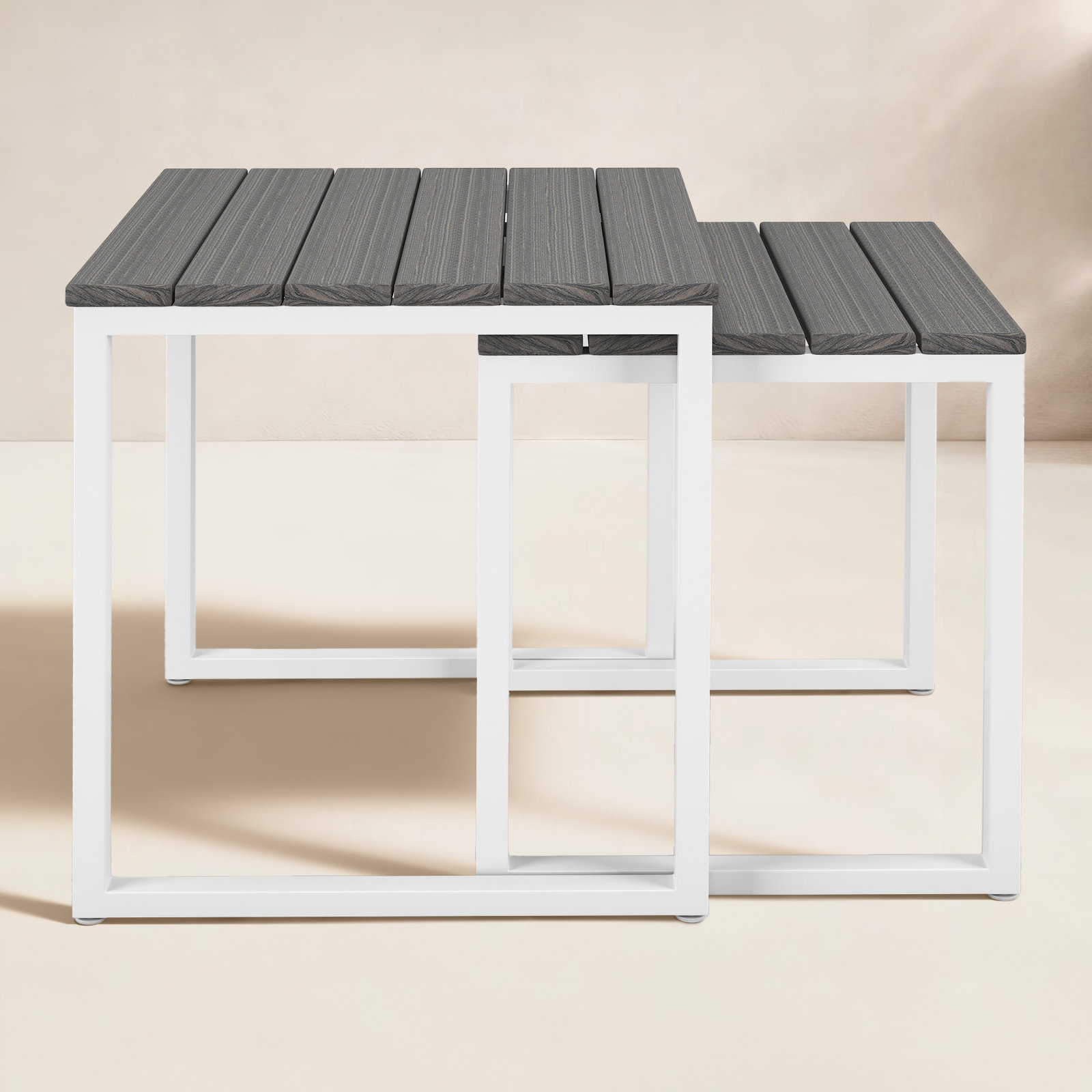 Townsend 19" Patio Side Table, Gray