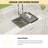 30-inch Low Divide Undermount 50/50 Double Bowl 16 Gauge Stainless Steel Kitchen Sink with Accessories
