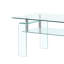 2 tables en verre transparent pour le salon - option de mobilier moderne